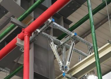 鹰手营该抗震支架的整体式支吊架结构协调性好